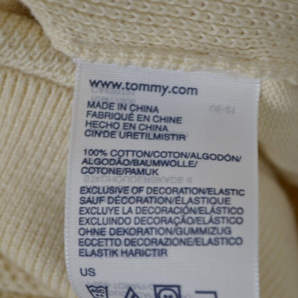 Tommy Hilfiger Mens XL 1/4 Zip Mock Neck Pullover Career Elbow Patch Sweater - Picture 7 of 9